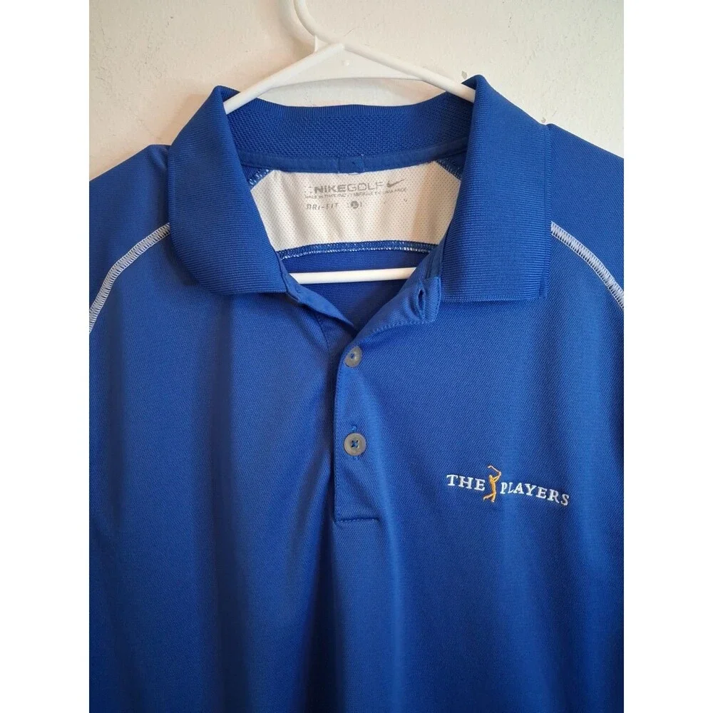 Nike Golf Dri-Fit Polo Men's Large Blue PGA Sawgrass 